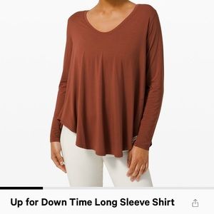 Lululemon up for down time long sleeve shirt